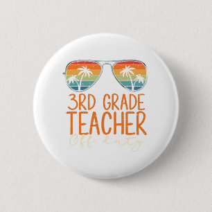 Bóton Redondo 5.08cm Professora Grau De Serviço Sungles Beach Teacher S