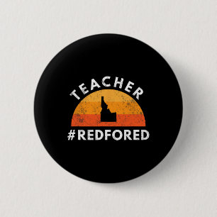 Bóton Redondo 5.08cm Professora Red Para Educação Pública Ed Idaho 3