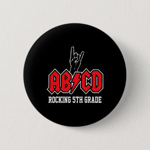 Bóton Redondo 5.08cm Professores Abcd Rock 5ª Série Rocks Byck Para a E