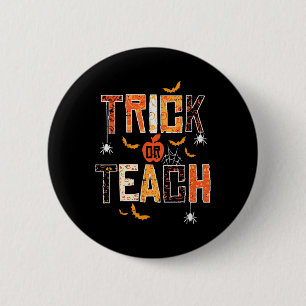 Bóton Redondo 5.08cm Professores De Trick Ou Ensino Retro Halloween Hom