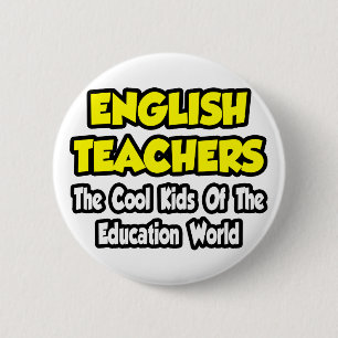 Bóton Redondo 5.08cm Professores Ingleses... Crianças Legal do Mundo Ed