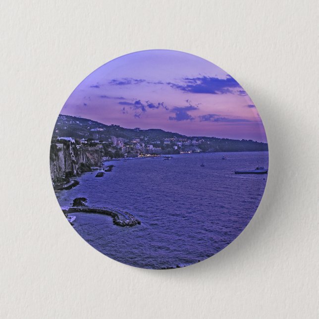 Bóton Redondo 5.08cm Profundamente - roxo em Sorrento! (Frente)