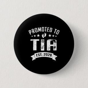 Bóton Redondo 5.08cm Promovida a tia est 2026 logo serei titia