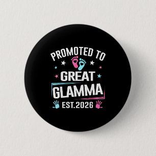 Bóton Redondo 5.08cm Promovido a Grande Glamma Est 2026 Anúncio de Grav