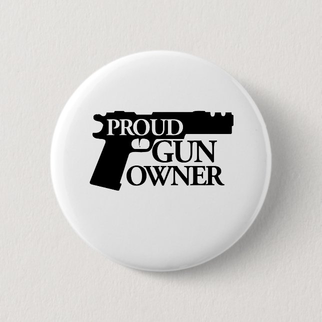 Bóton Redondo 5.08cm Proprietário de Armas Orgulhosas (Frente)