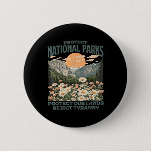 Bóton Redondo 5.08cm Proteger Parques Nacionais Protege Nossa Terra Ret