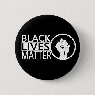 Bóton Redondo 5.08cm Protesto preto do #blacklivesmatter da matéria das