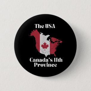 Bóton Redondo 5.08cm Província 11 das Canadas dos Estados Unidos