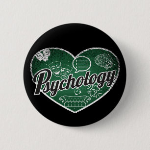 Bóton Redondo 5.08cm Psicologia Retro Coração Blackboard Amor
