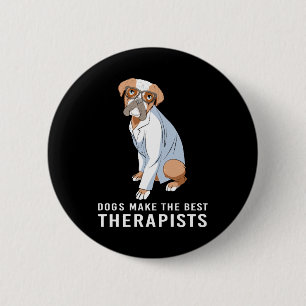 Bóton Redondo 5.08cm Psicólogo Terapeuta de Cães Terapêuticos