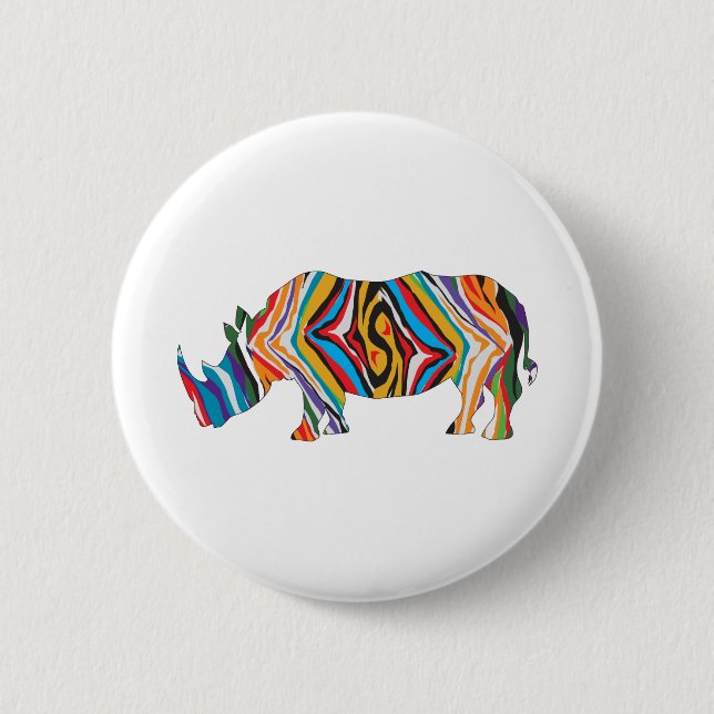 Bóton Redondo 5.08cm Psychedelic-Zebra-Unicórn (Frente)