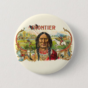 Bóton Redondo 5.08cm Publicidade Frontier para cigarros