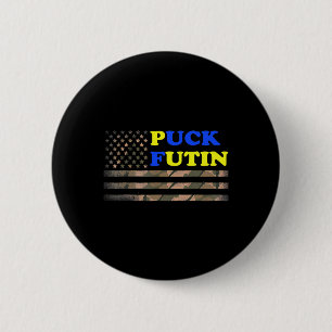 Bóton Redondo 5.08cm Puck Futin Stand Eu Com A Bandeira Da Ucrânia Amér