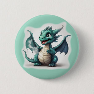 Bóton Redondo 5.08cm Puff O Pequeno Dragão Mágico