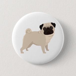 Bóton Redondo 5.08cm Pug
