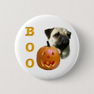 Bóton Redondo 5.08cm Pug (camisa) Boo