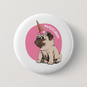 Bóton Redondo 5.08cm Pugicorn