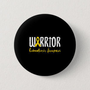 Bóton Redondo 5.08cm pulseira amarela de conscientização da endometrios