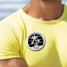 Bóton Redondo 5.08cm Pulseira de Identificação de Árvore de Palmeira de