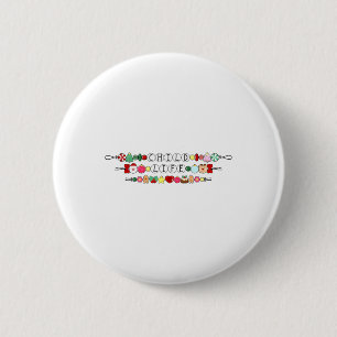 Bóton Redondo 5.08cm Pulseira Especialista em Vida Infantil Natal Ccls