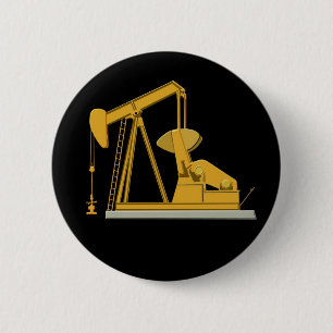 Bóton Redondo 5.08cm Pumpjack dourado