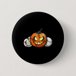 Bóton Redondo 5.08cm Pumpkin Assustado Do Halloween Para Ataques De Bei