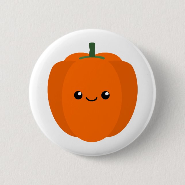 Bóton Redondo 5.08cm Pumpkin Bonito (Frente)