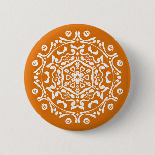 Bóton Redondo 5.08cm Pumpkin Pie Mandala