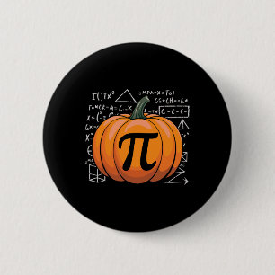 Bóton Redondo 5.08cm Pumpkin Pie Math Engraçado Ação de Graças Pi Day M
