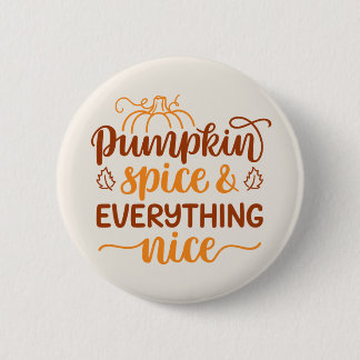 Bóton Redondo 5.08cm Pumpkin Spice e tudo de bom