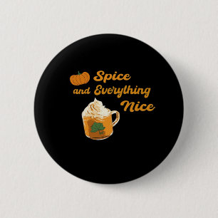 Bóton Redondo 5.08cm Pumpkin Spice e Tudo Muito Engraçado