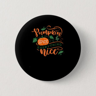 Bóton Redondo 5.08cm Pumpkin Spice E Tudo O Que É Legal No Outono Desi