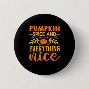 Bóton Redondo 5.08cm Pumpkin Spice E Tudo Que É Engraçado Lama E