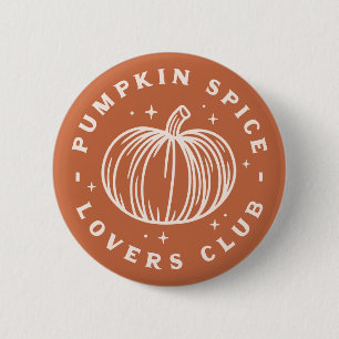 Bóton Redondo 5.08cm Pumpkin Spice Lovers Club