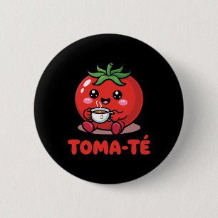 Bóton Redondo 5.08cm Pun Tomate Maestra Engraçada Escola Professora Esp