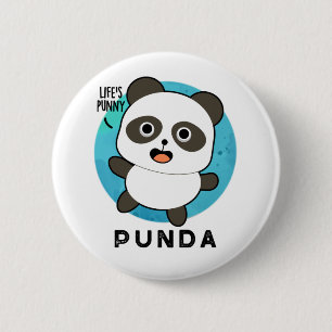 Bóton Redondo 5.08cm Punda Funny Animal Panda Pun
