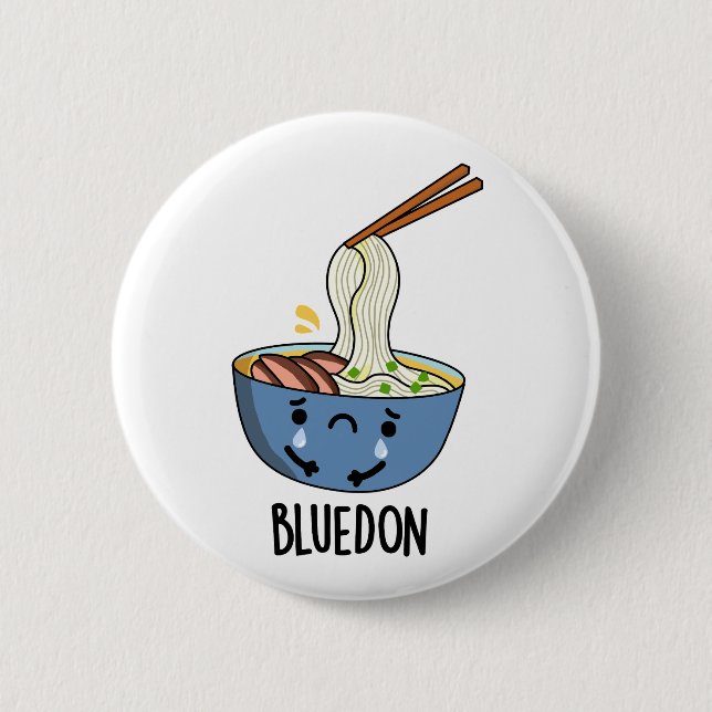Bóton Redondo 5.08cm Punho Azul-don Udon Engraçado  (Frente)
