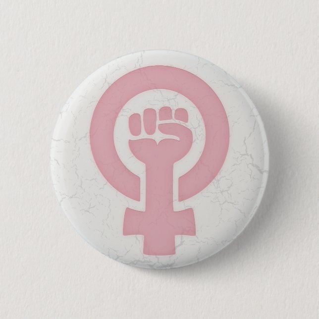 Bóton Redondo 5.08cm Punho feminista (Frente)