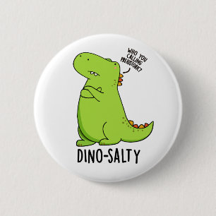 Bóton Redondo 5.08cm Punição de dinossauro engraçado e salgado
