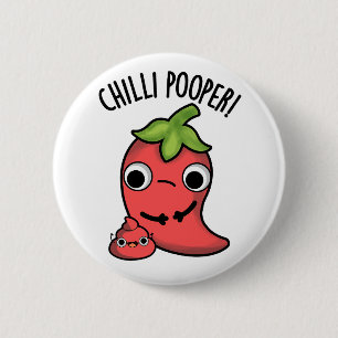 Bóton Redondo 5.08cm Punição de Pimenta Engraçada Chili Pooper