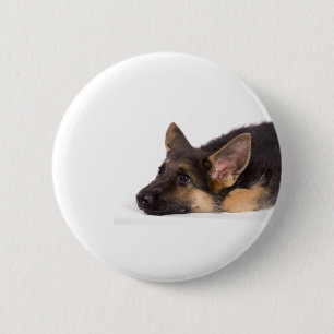 Bóton Redondo 5.08cm puppy german sheperd