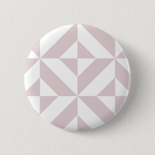 Bóton Redondo 5.08cm Púrpura Lilac Padrão Geométrico do Cubo