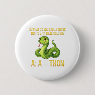 Bóton Redondo 5.08cm Python Pithon Dia do Pi Símbolo Engraçado Professo