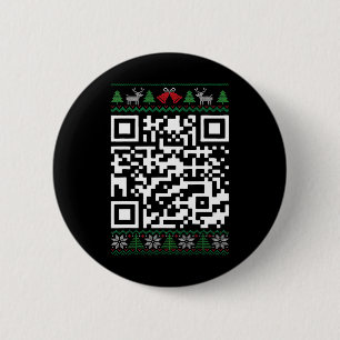 Bóton Redondo 5.08cm Qr Divertido Presidente Trump Dançando Código Nata