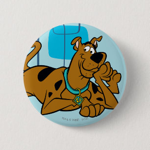 Bóton Redondo 5.08cm Quadrados retros Scooby-Doo que encontra-se para