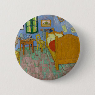 Bóton Redondo 5.08cm Quadro do Quarto de Vincent Van Gogh