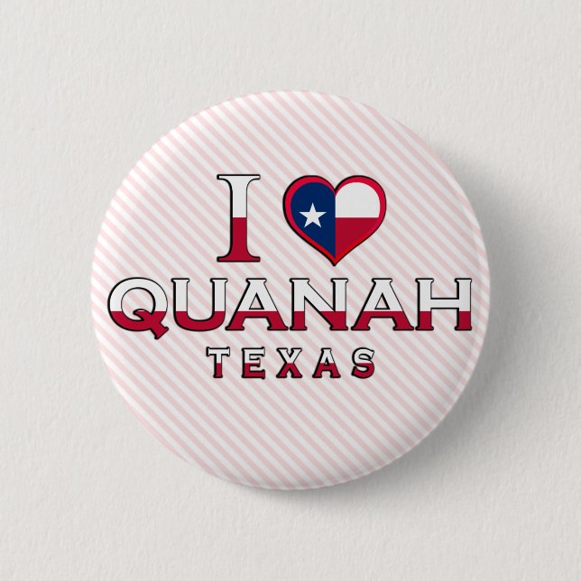 Bóton Redondo 5.08cm Quanah, Texas (Frente)