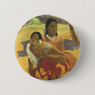 Bóton Redondo 5.08cm Quando Você Vai se Casar? por Paul Gauguin, Arte A