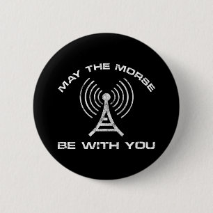 Bóton Redondo 5.08cm Que A Morse Esteja Com Você