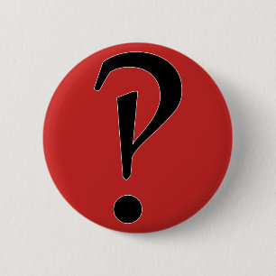 Bóton Redondo 5.08cm Que?! interrobang?!